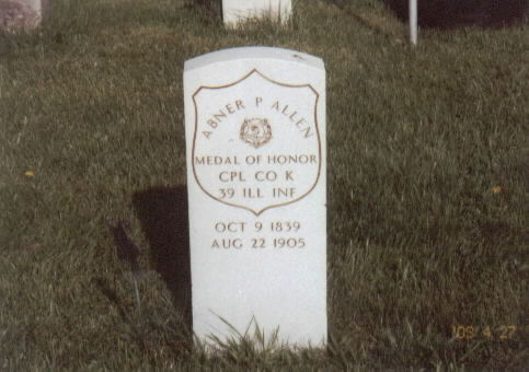 Sgt Abner Peeler Allen Headstone